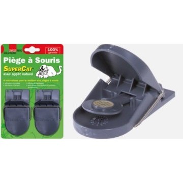 Piège à SOURIS SUPER CAT avec Appât Naturels par 2